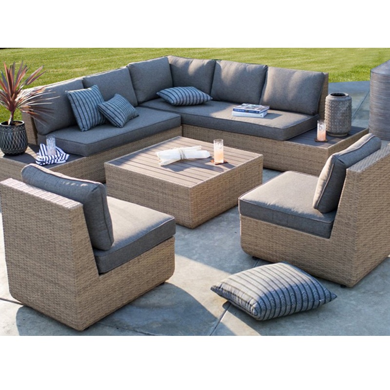 Outdoor Furniture Rattan - Set di Mobili da Giardino Moderni