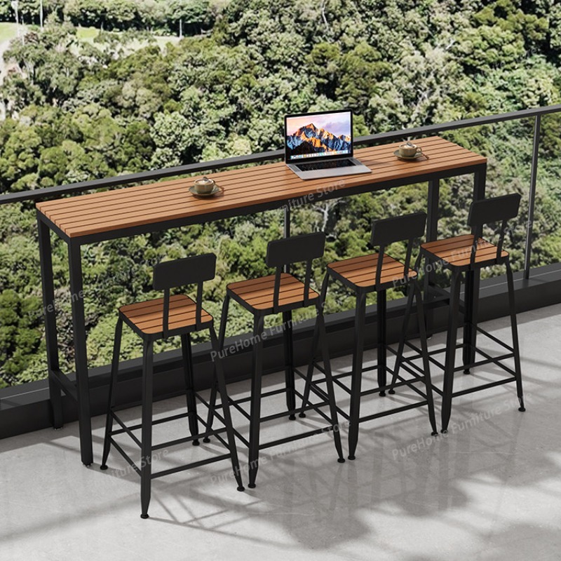 Outdoor Furniture Cafe - Tavolo da Bar Moderno per Esterni
