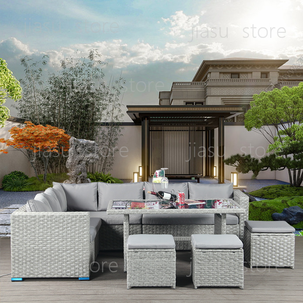 Outdoor Furniture Rattan - Set di Mobili da Giardino in