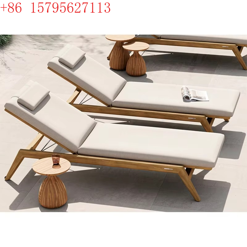 Outdoor Furniture Teak Wood - Sedia a sdraio di lusso per