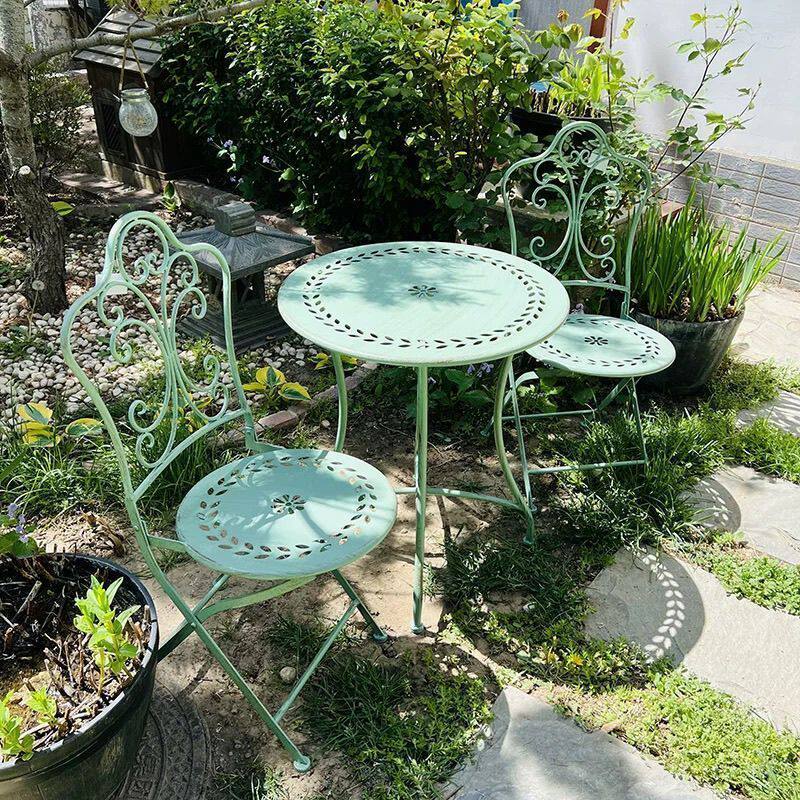 Outdoor Furniture Iron - Tavolo e Sedie in Ferro Stile