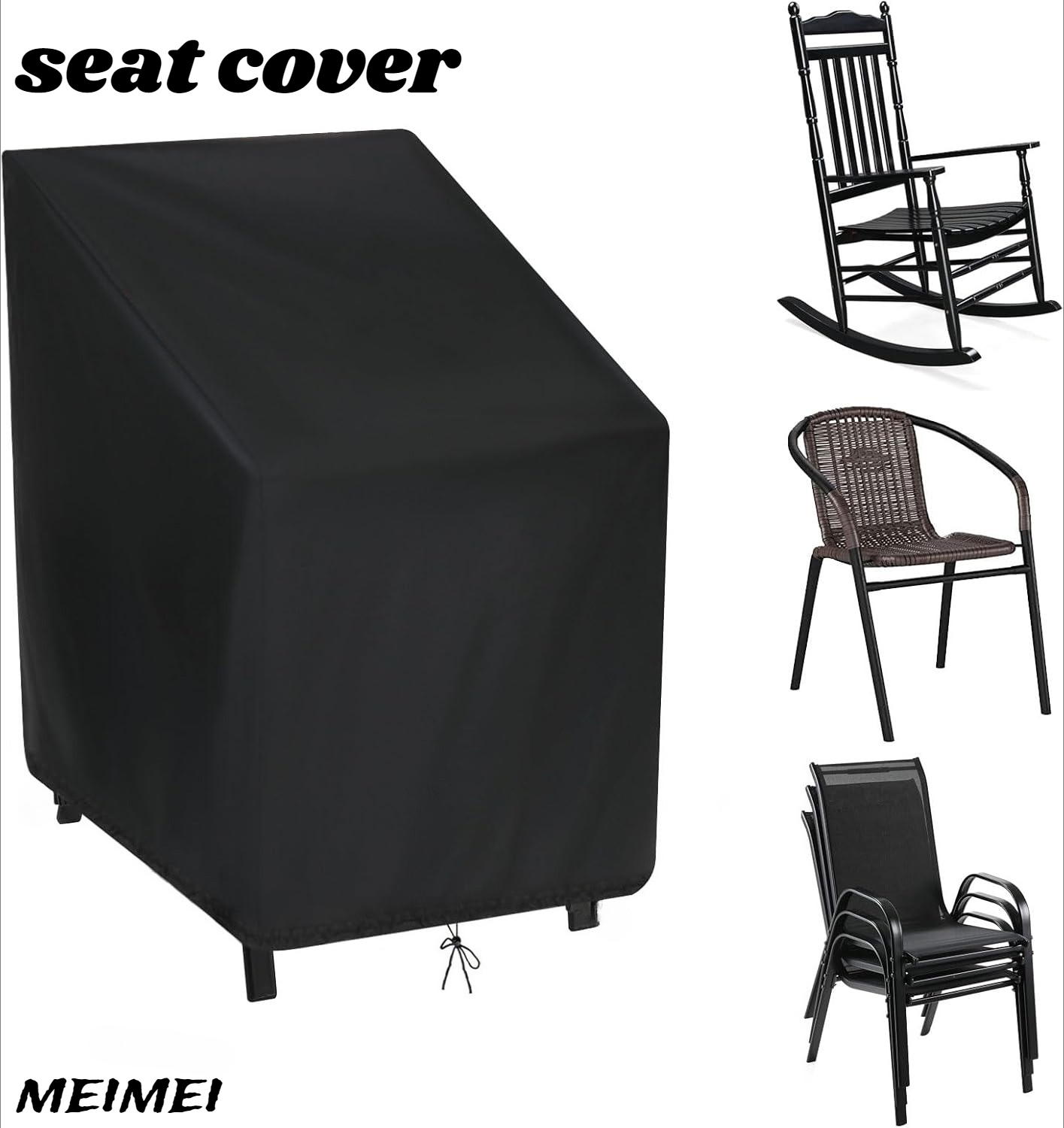 Outdoor Furniture Protector - Borsa portaoggetti con copertura antipolvere per
