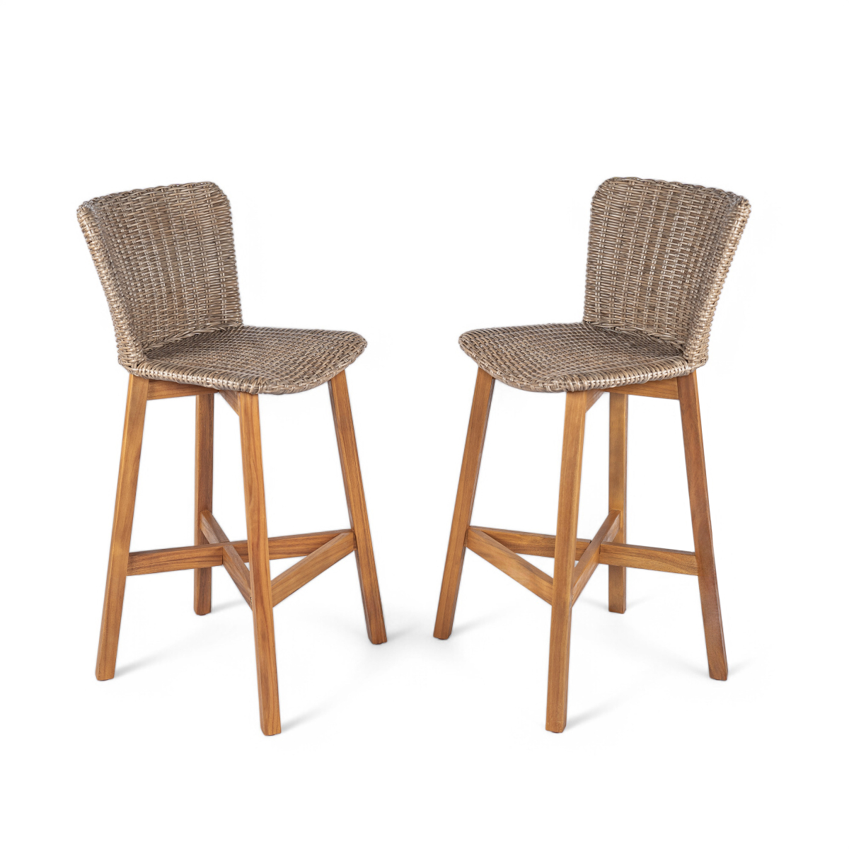 Outdoor Furniture Teak Wood - Sgabello da bar per esterni Lymington,
