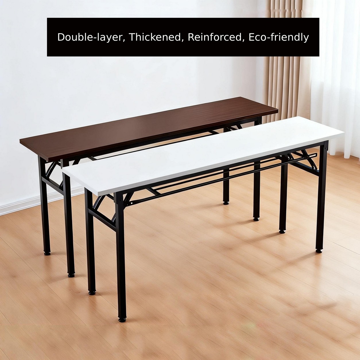 Outdoor Furniture Vendors - Tavolo Rettangolare Pieghevole Portatile, Scrivania Lunga