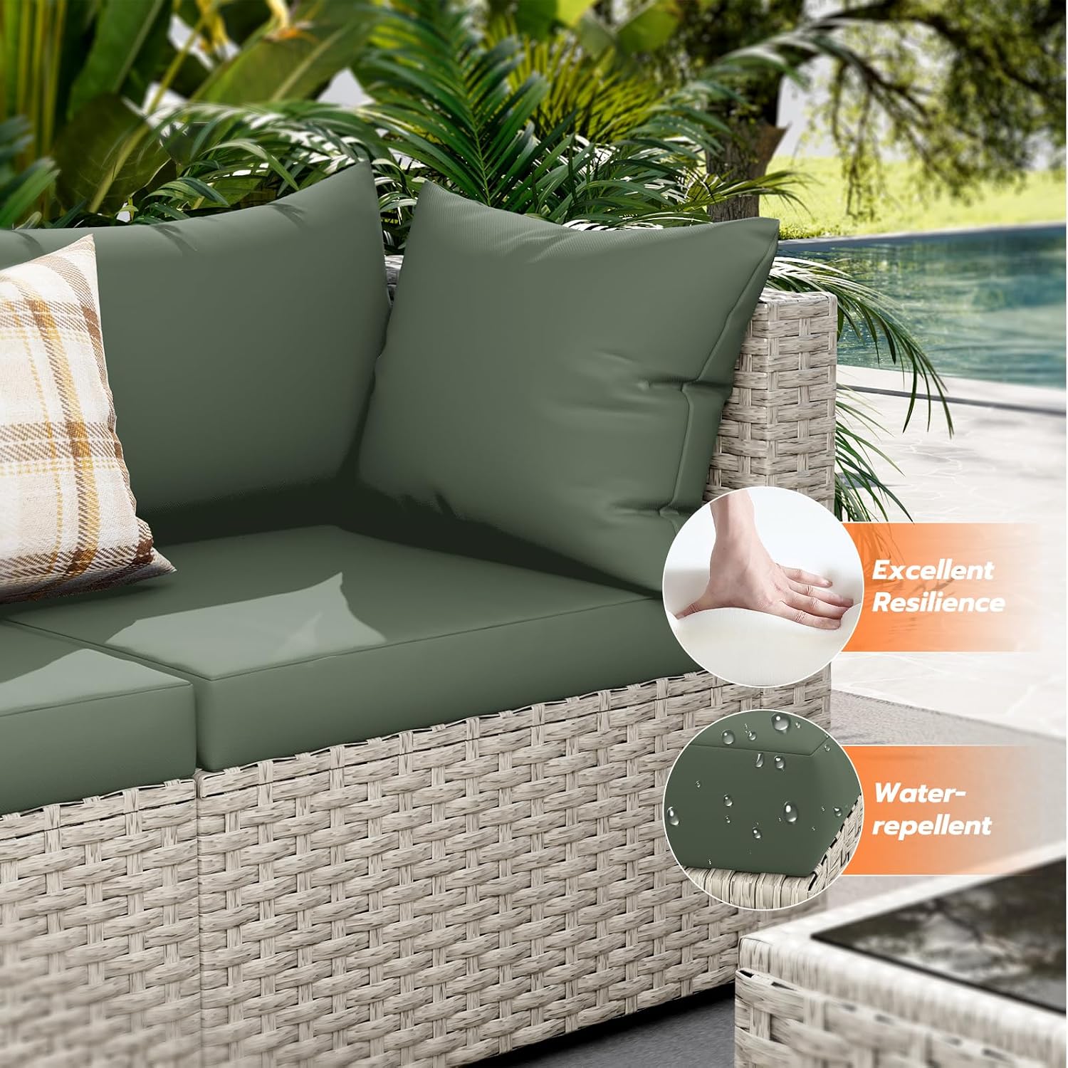 Set Divano Sezionale e Tavolo  - Outdoor Furniture Rattan recensione e prezzo