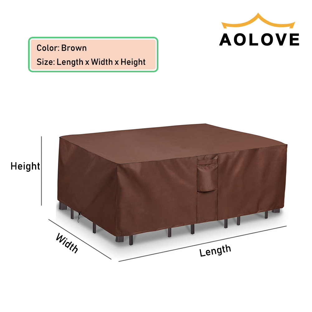 Marrone 420D HEAVY DUTY Copert - Outdoor Furniture Protector recensione e prezzo
