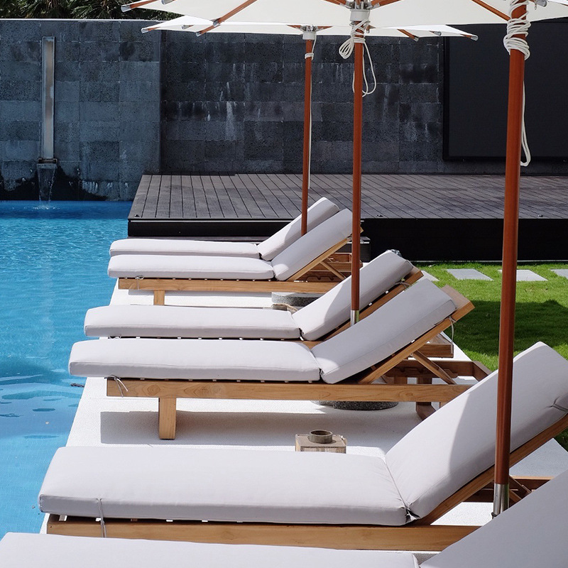 Lettino Prendisole Moderno in  - Outdoor Furniture Teak Wood recensione e prezzo