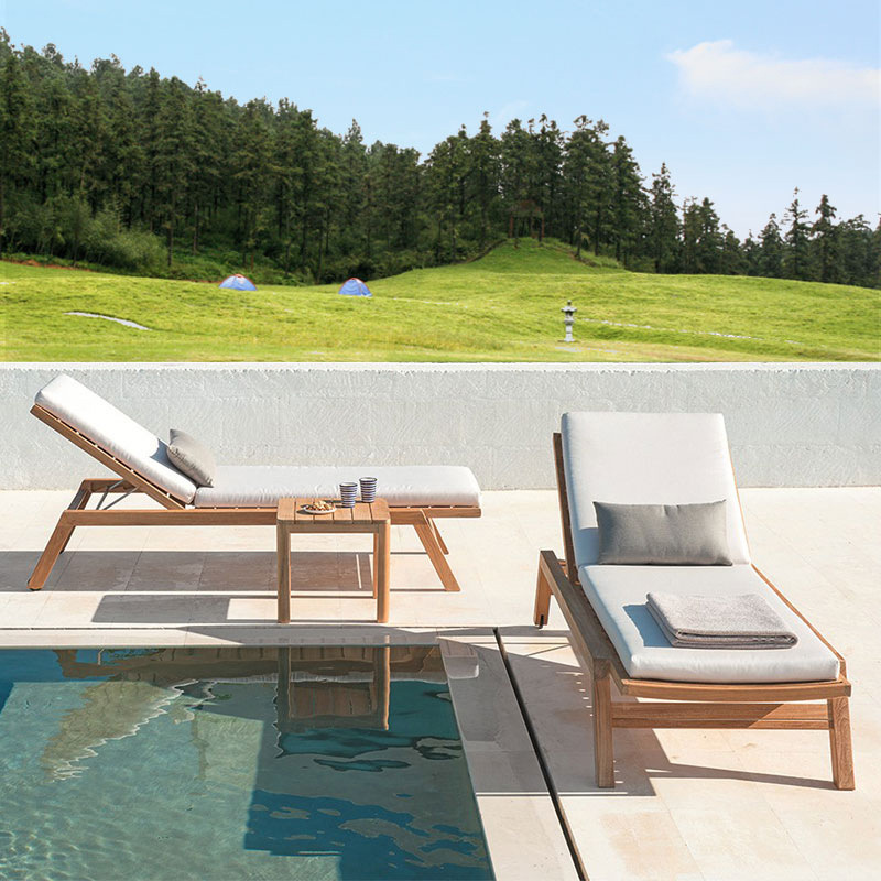 Lettino Prendisole Moderno in  - Outdoor Furniture Teak Wood recensione e prezzo