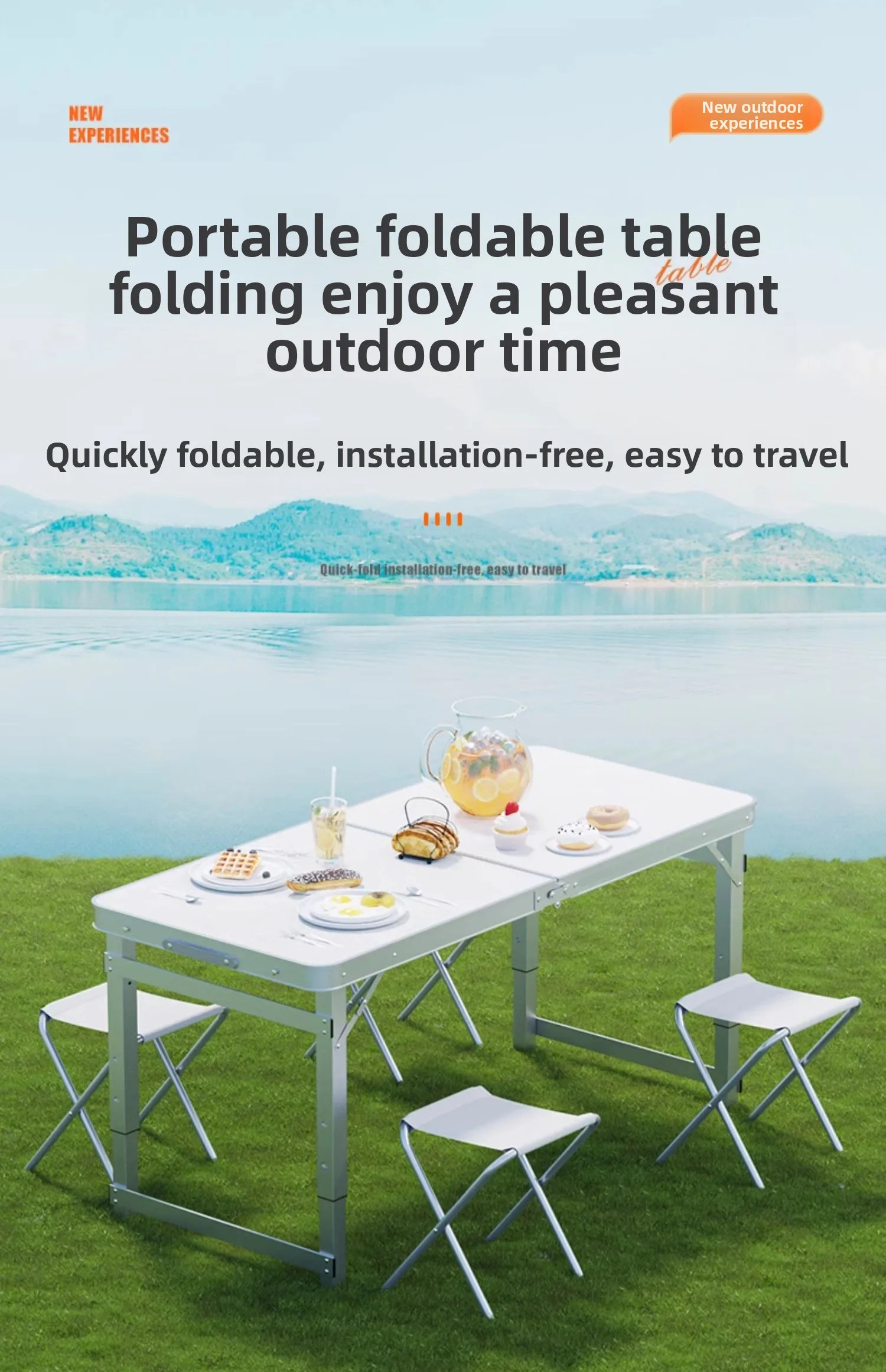 Tavoli pieghevoli per venditor - Outdoor Furniture Vendors recensione e prezzo