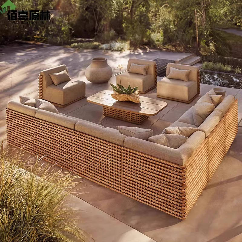 divano da esterno in teak per  - Outdoor Furniture Teak Wood recensione e prezzo