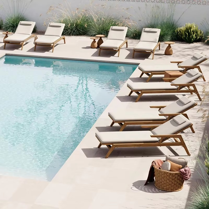 Sedia a sdraio di lusso per ho - Outdoor Furniture Teak Wood recensione e prezzo