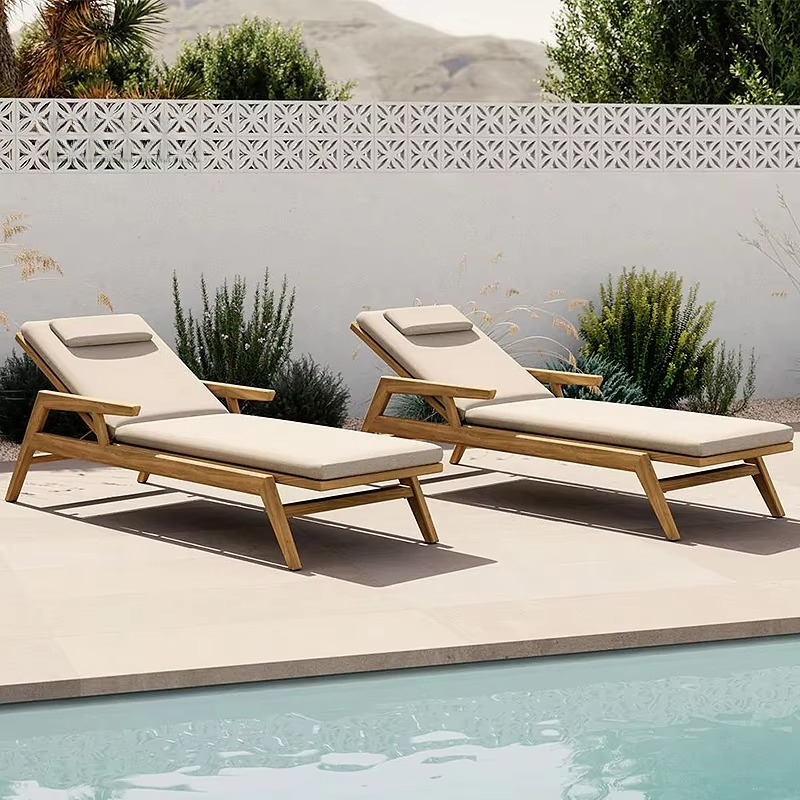 Sedia a sdraio di lusso per ho - Outdoor Furniture Teak Wood recensione e prezzo