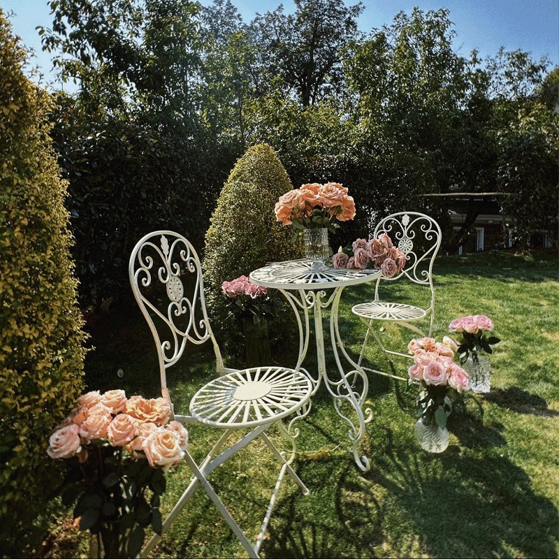 Tavolo e Sedie in Ferro Stile  - Outdoor Furniture Cafe recensione e prezzo