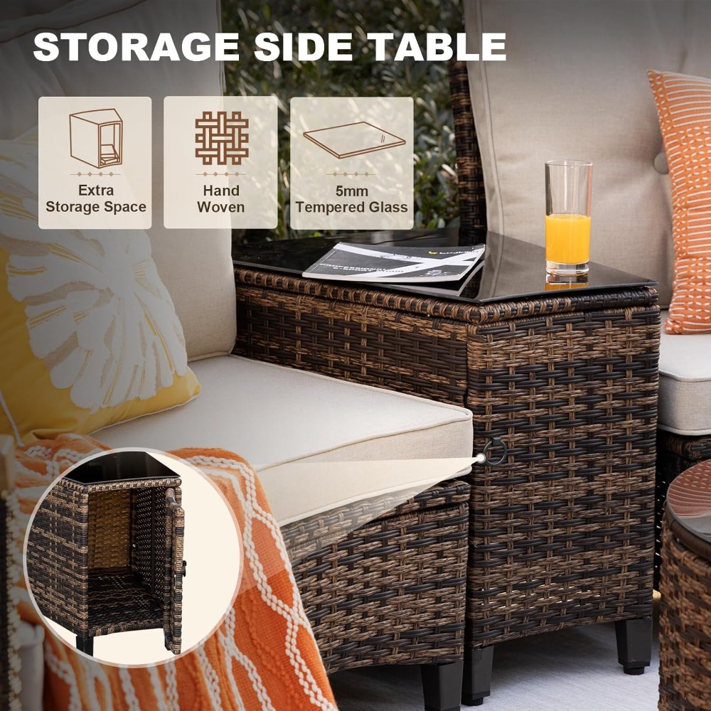 Set di mobili da giardino per  - Outdoor Furniture Rattan recensione e prezzo